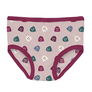 Girl's Print Bamboo Underwear - Baby Rose Happy Gumdrops Toddler Underwear