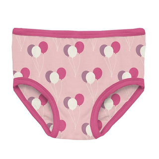 Girl's Print Bamboo Underwear - Lotus Balloons Toddler Underwear