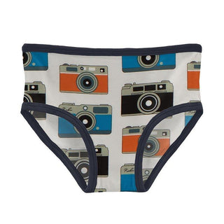 Girl's Print Bamboo Underwear - Mom's Camera Toddler Underwear