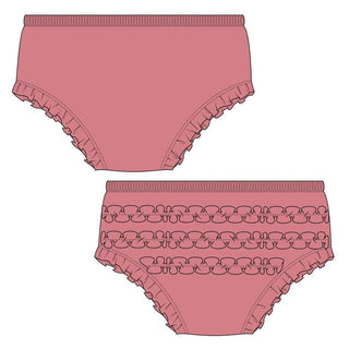 Girls Solid Bamboo Bloomer, Desert Rose Toddler Underwear