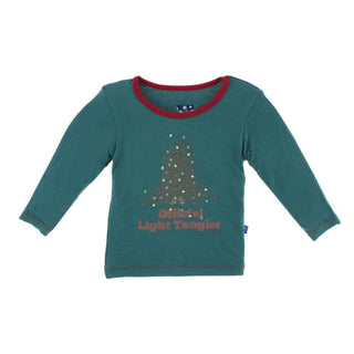 Print Bamboo Long Sleeve Tee, Official Light Tangler Baby & Toddler Tops