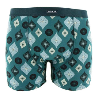 Holiday Men's Bamboo Boxer Brief Set, Christmas Cookies & Nordic Print Underwear