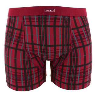 Holiday Men's Bamboo Boxer Brief Set, Christmas Cookies & Nordic Print Underwear