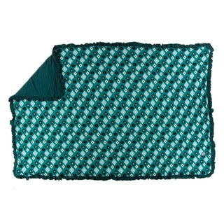 Holiday Bamboo Ruffle Toddler Blanket - Christmas Plaid, One Size Swaddling & Receiving Blankets
