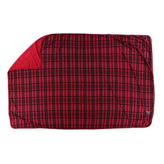 Holiday Bamboo Toddler Blanket - Christmas Plaid, One Size Swaddling & Receiving Blankets