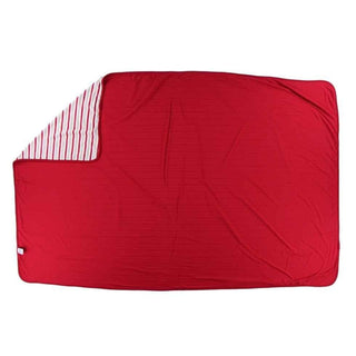 Holiday Bamboo Toddler Blanket - Rose Gold Candy Cane Stripe, One Size Swaddling & Receiving Blankets
