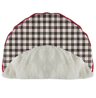 Infant Print Bamboo Sherpa-Lined Fluffle Playmat, Midnight Holiday Plaid - One Size Play Mats