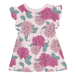 Kickee Pants Short Sleeve Lola Swing Dress - Shrinking Violet Peonies