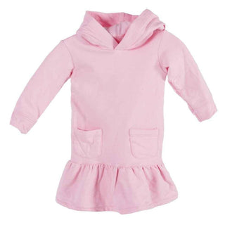 Solid Bamboo Long Sleeve Fleece Hoodie Dress, Lotus Baby & Toddler Dresses
