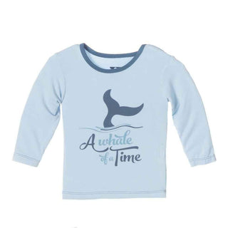 Print Bamboo Long Sleeve Tee, Pond Whale of a Time Baby & Toddler Tops