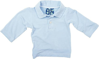 Bamboo Long Sleeve Polo Shirt - Pond KicKee Pants Size: 4T