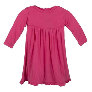 KicKee Pants Long Sleeve Swing Dress, Winter Rose