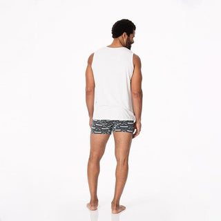 Men's Bamboo Boxer Briefs - Stone Paddles and Canoe Underwear