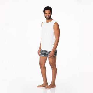 Men's Bamboo Boxer Briefs - Stone Paddles and Canoe Underwear