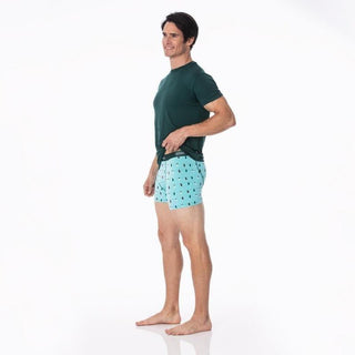 Men's Print Bamboo Boxer Brief - Iceberg Holiday Lights (WCA22) Underwear