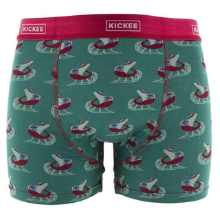 Men's Print Bamboo Boxer Brief - Ivy Sled Underwear