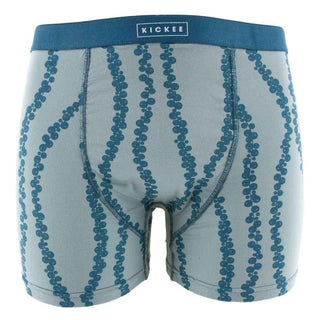 Men's Print Bamboo Boxer Brief - Jade Sea Grapes Underwear