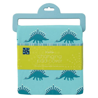 Newborn Print Bamboo Changing Pad Cover, Iceberg Menorahsaurus - One Size Diapering