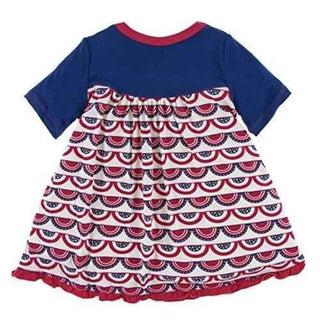 Print Bamboo Classic Short Sleeve Swing Dress, Flag Swag Baby & Toddler Dresses