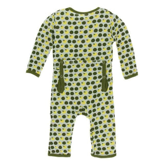 Print Bamboo Coverall with Snaps - Aloe Tomatoes Baby & Toddler Sleepwear