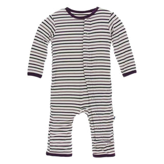 Print Bamboo Coverall with Snaps - Tuscan Vineyard Stripe Baby & Toddler Sleepwear