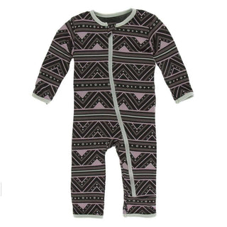 Print Bamboo Coverall with Zipper - African Pattern Baby & Toddler Sleepwear
