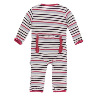 Print Bamboo Coverall with Zipper - Chemistry Stripe Baby & Toddler Sleepwear