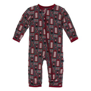 Print Bamboo Coverall with Zipper - Life About Town Baby & Toddler Sleepwear