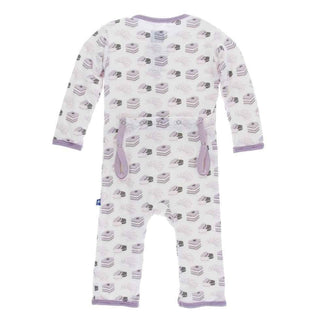 Print Bamboo Coverall with Zipper - Natural Sweet Treats Baby & Toddler Sleepwear