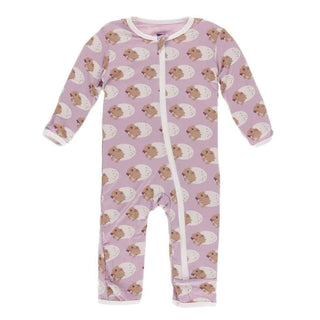 Print Bamboo Coverall with Zipper - Sweet Pea Diictodon Baby & Toddler Sleepwear