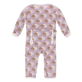 Print Bamboo Coverall with Zipper - Sweet Pea Diictodon Baby & Toddler Sleepwear