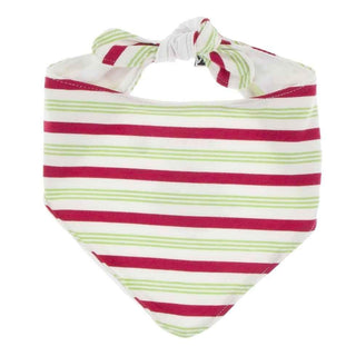 Print Bamboo Dog Bandana - Candy Cane Stripe Dog Apparel