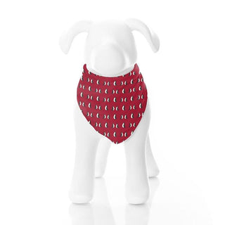 Print Bamboo Dog Bandana - Crimson Penguins Dog Apparel