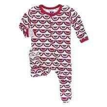 Print Bamboo Footie with Snaps - Flag Swag Baby & Toddler Sleepwear