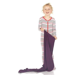 Print Bamboo Footie with Zipper - Chemistry Stripe Baby & Toddler Sleepwear