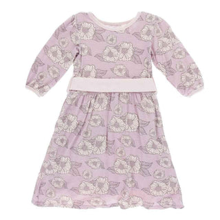 Print Long Sleeve Oh La La Dress, Sweet Pea Poppies Baby & Toddler Dresses