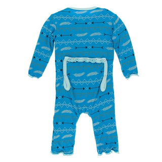 Print Bamboo Muffin Ruffle Coverall with Zipper - Amazon Southwest Baby & Toddler Sleepwear