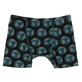 Print Single Boys Boxer Brief - Midnight Environmental Protection Toddler Underwear