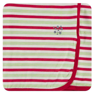 Print Bamboo Swaddling Blanket - Candy Cane Stripe, One Size Swaddling Blankets
