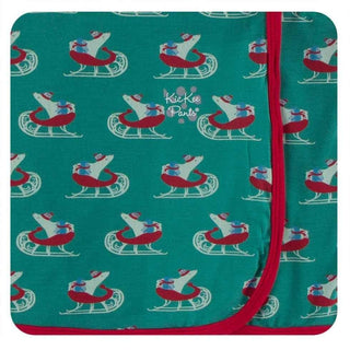 Print Bamboo Swaddling Blanket - Ivy Sled, One Size Swaddling Blankets