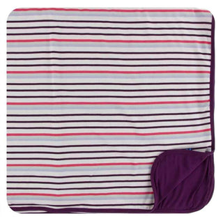 Print Bamboo Toddler Blanket - Chemistry Stripe, One Size Swaddling & Receiving Blankets