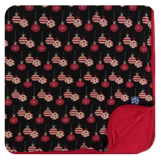 Print Bamboo Toddler Blanket - Midnight Ornaments, One Size Swaddling & Receiving Blankets
