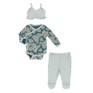 Ruffle Kimono Newborn Gift Set - Oasis Hibiscus Baby & Toddler Outfits