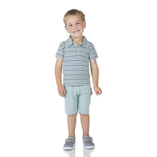 Bamboo Short Sleeve Boys Polo Shirt, Four and Twenty Blackbirds Baby & Toddler Tops