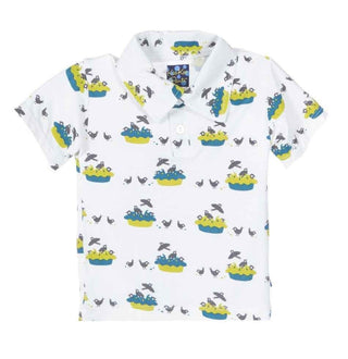 Bamboo Short Sleeve Boys Polo Shirt, Four and Twenty Blackbirds Baby & Toddler Tops