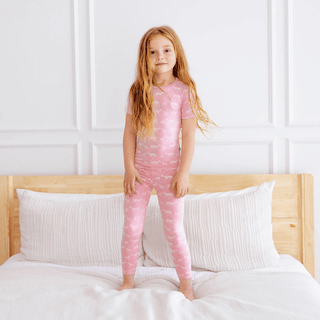 Bamboo Short Sleeve Pajama Set - Cake Pop Doe & Fawn KicKee Pants Size: 2T