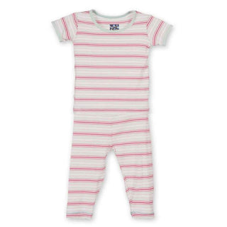Bamboo Short Sleeve Pajama Set, Girl Desert Stripe Baby & Toddler Sleepwear