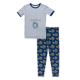 Kickee Pants Navy Cornflower and Bee
