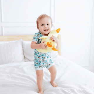 Bamboo Shorty Sleeper with Zipper - Fresh Air Campground Map KicKee Pants Size: 0-3 Months