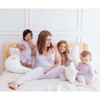 Bamboo Shorty Sleeper with Zipper - Thistle Starry Sky & Moon KicKee Pants Size: 0-3 Months